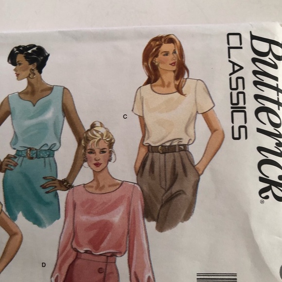 Butterick Classics 6598 sizes 12-14-16 Women's blouse pattern. - Picture 4 of 7